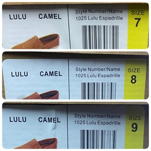 Electric Karma Lulu Espadrille Camel Style 1025 Various‎ Sizes - Picture 8 of 15